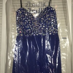 Royal Blue Short Prom Dress